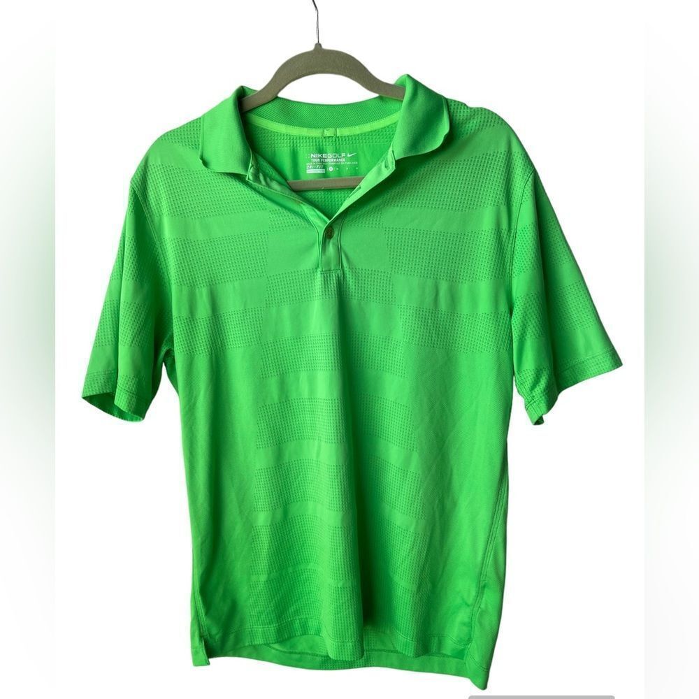 Men's Nike Golf Lime Green Tour Performance Polo Size Medium